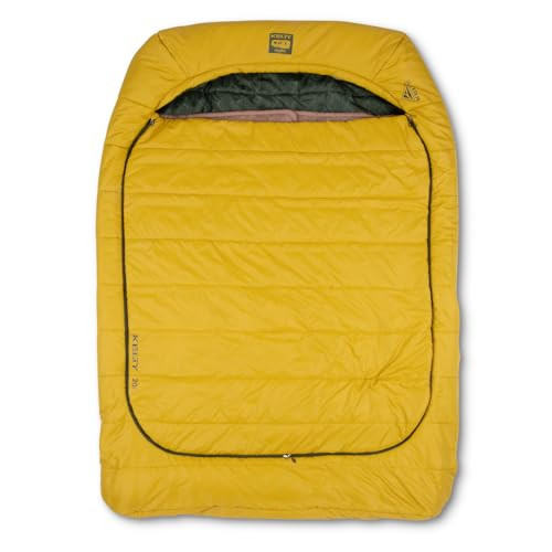 Kelty Tru.Comfort Doublewide 2P 20 Degree Sleeping Bag, Two Person, Synthetic Fill, Couples & Family Camping, Overlanding – Removable Blanket, Wider Than Queen Sized Bed, Updated for 2023 (Olive Oil) | Amazon (US)