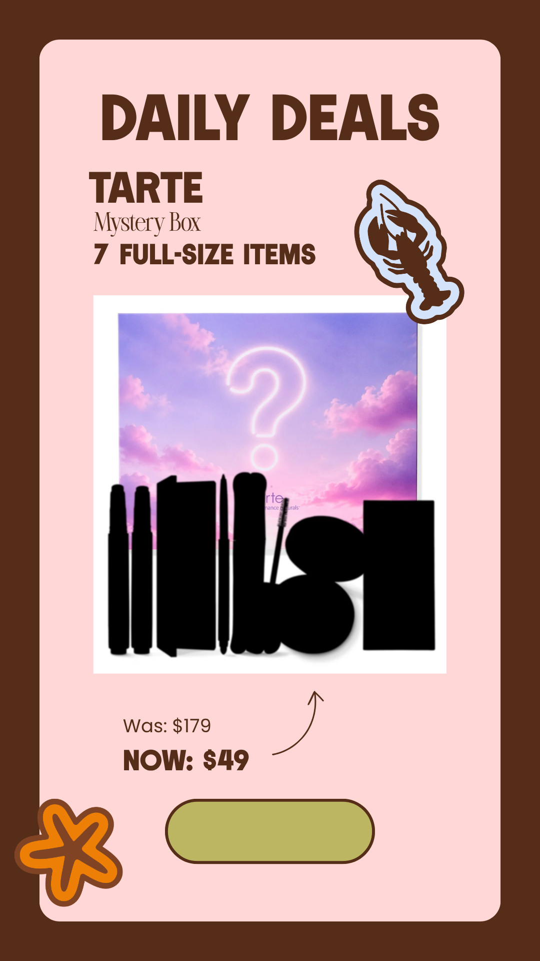 My favorite sale from Tarte is back, the mystery box of 7 full-size items for only $49!! This is the best time to try new products out from Tarte!   

 #LTKSaleAlert #LTKBeauty