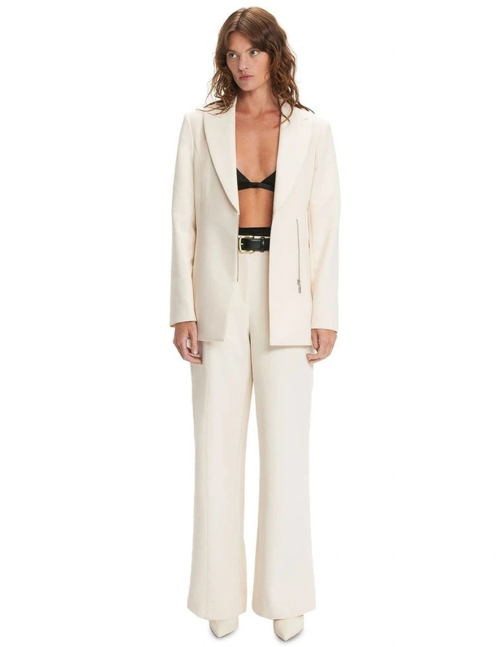 Pinstitch Tailored Pant in Winter White | Myer