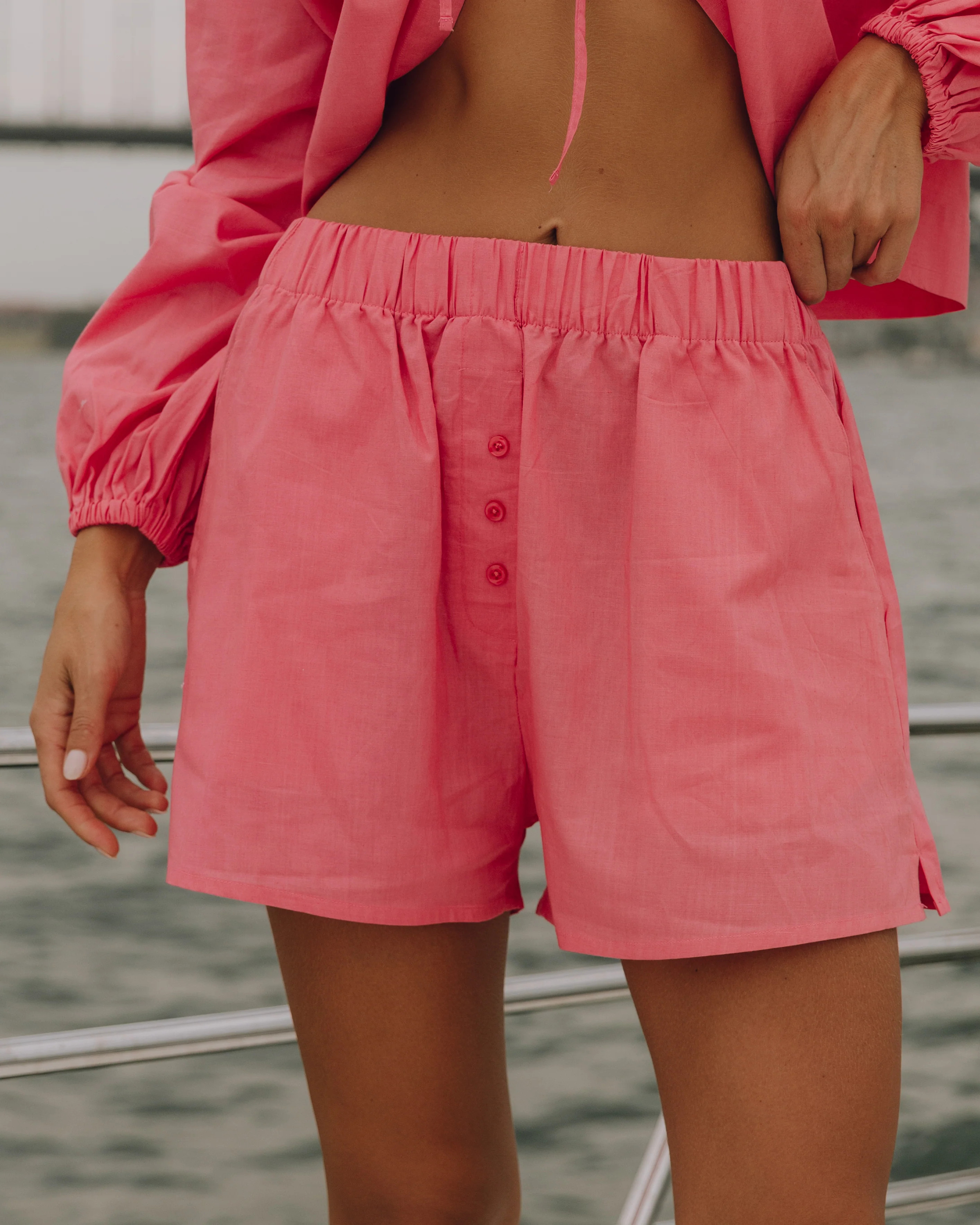 Poplin Resort Shorts - Pucker | Daily Drills