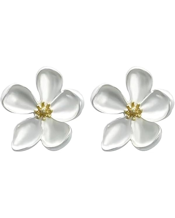 Gold Flower Earrings for Women Boho Daisy Gold Statement Earrings Silver Flower Stud Earrings for... | Amazon (CA)
