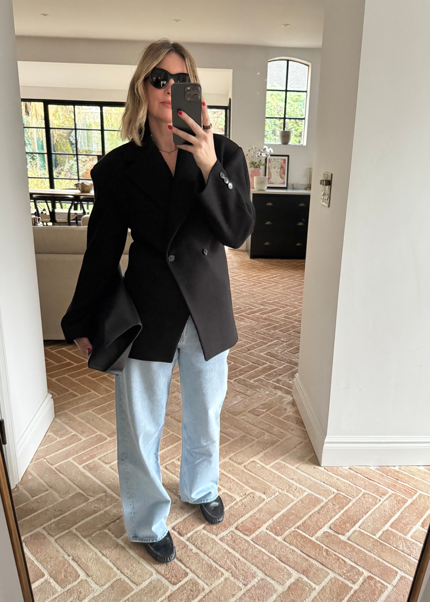 Baggy Jeans + a Blazer + Loafers 

#LTKuk #LTKspring #LTKFashionMonth