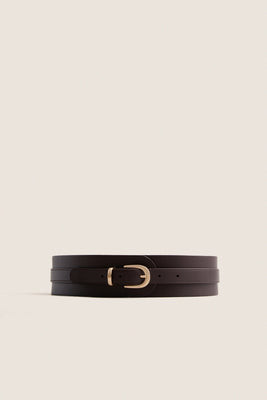 Chocolate Leather Waist Belt | Tuckernuck (US)