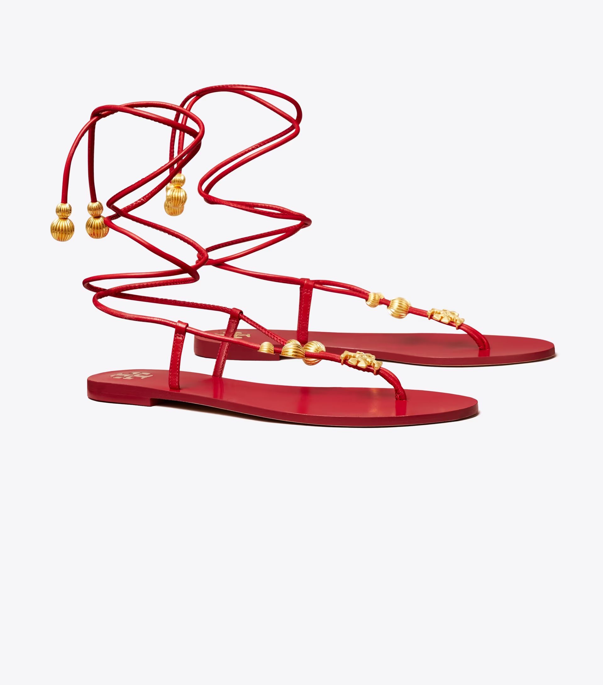 Capri Flat Lace Up Sandal: Women's Designer Sandals | Tory Burch | Tory Burch (US)