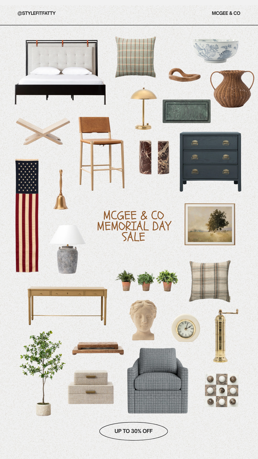 Up to 30% off sitewide at McGee & Co! #memorialdaysale #mcgeeco #seasonsale 

 #LTKSeasonal #LTKHome #LTKSaleAlert