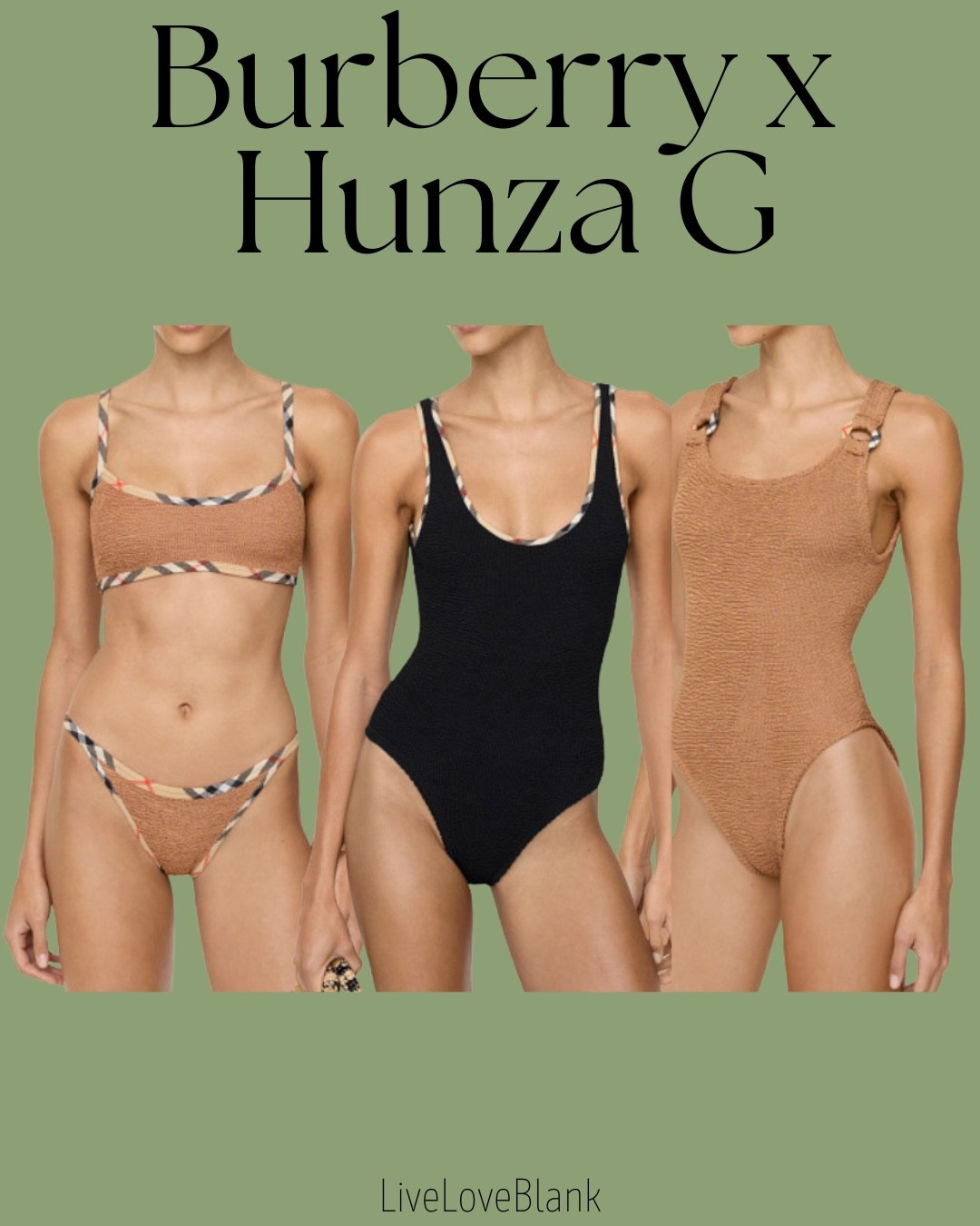 Burberry x Hunza G
New swimwear 
Vacation swimwear

#LTKTravel #LTKSwim #LTKSeasonal

#LTKmomlife #LTKOver40 #LTKU