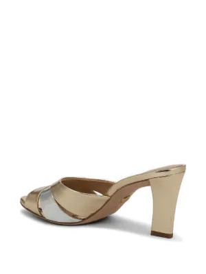Veronica Beard 75mm Cassiel Mules | Gold | FARFETCH | Farfetch Global