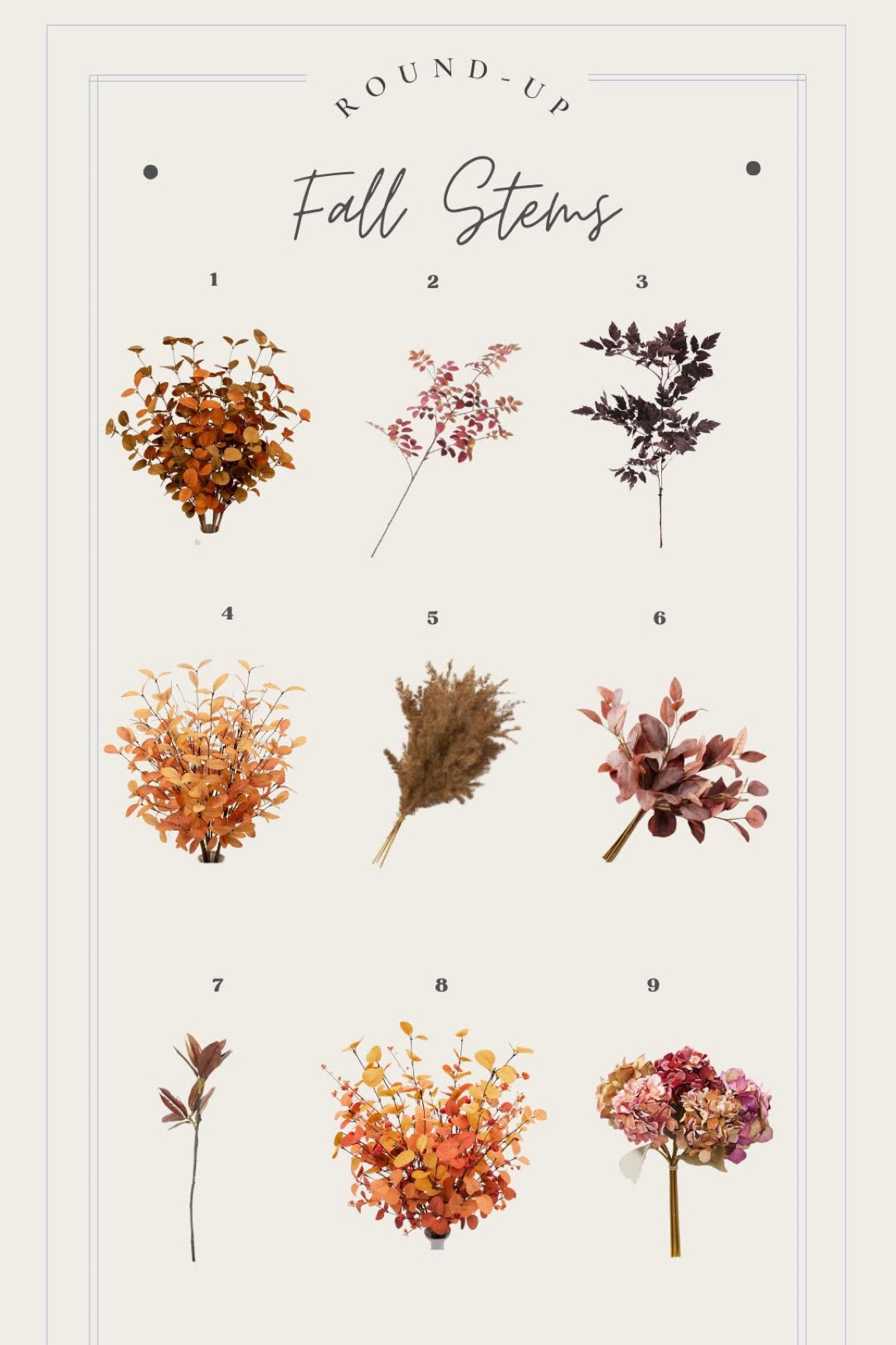 Faux fall stems, pampas grass, fall decor, faux eucalyptus, Halloween decor, faux hydrangeas, faux magnolia leaves 

#LTKHalloween #LTKSeasonal #LTKhome