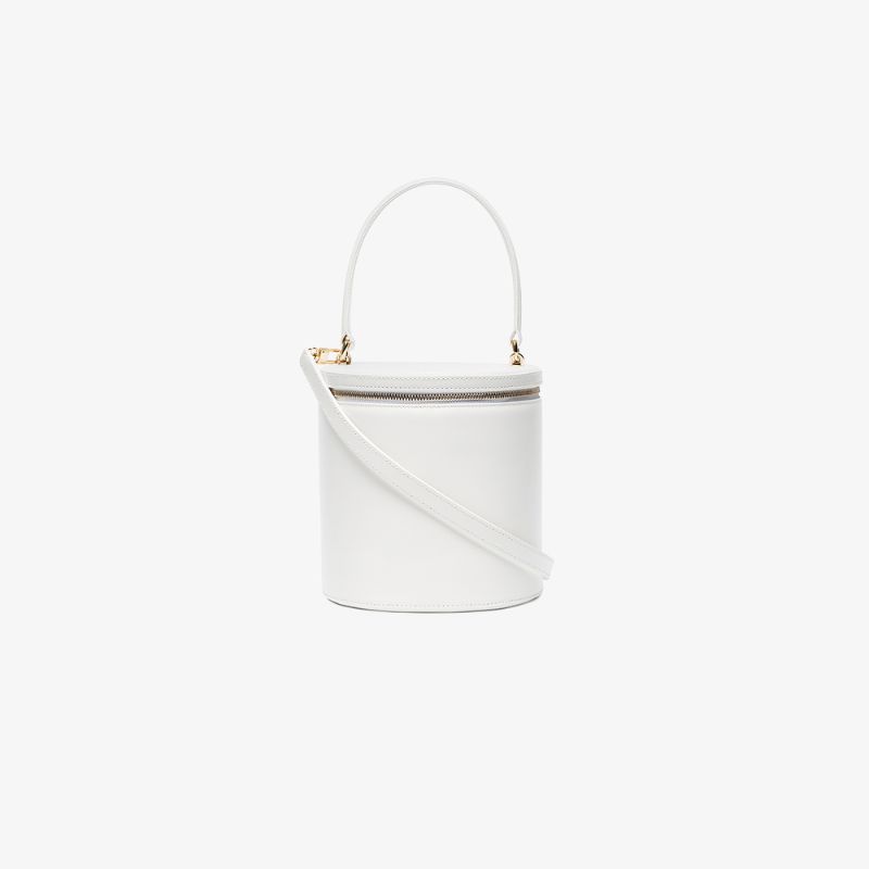 Staud white Vitti leather bucket bag | Browns Fashion