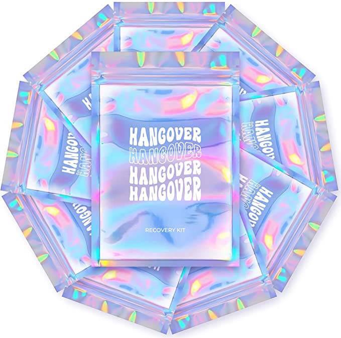HOUSE OF PARTY Hangover Kit Bags - (5"x7") 10pcs Bachelorette Wedding Hangover Kit Supplies Hango... | Amazon (US)