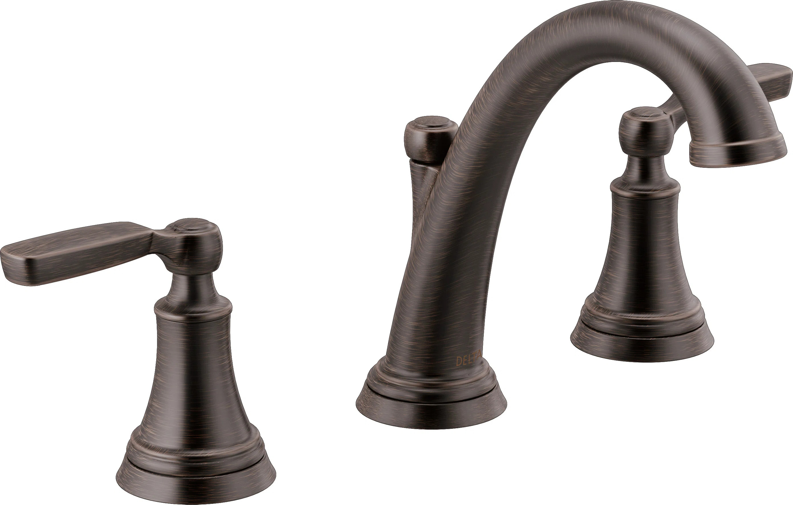 Delta Woodhurst Widespread Bathroom Faucet 3 Hole, 2-handle Bathroom Sink Faucet with Drain Assem... | Wayfair North America