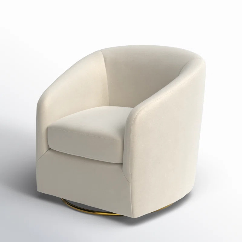 Etta Avenue™ Holden 31.5" Wide Velvet Swivel Barrel Chair & Reviews | Wayfair | Wayfair North America