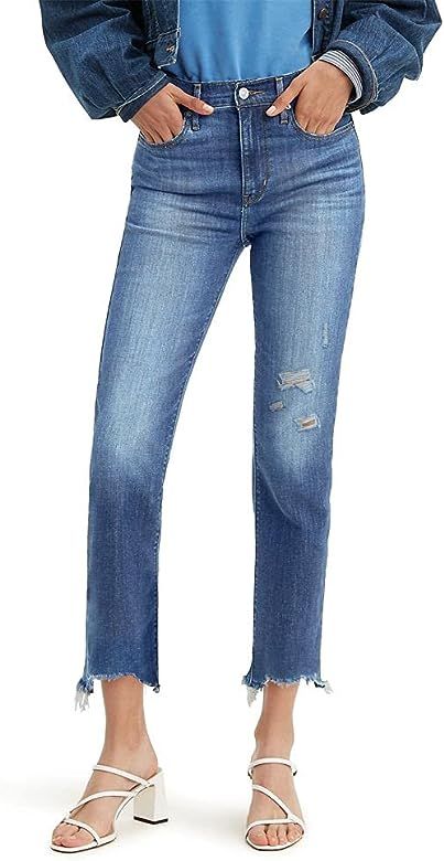 Levi's Women's 724 High Rise Straight Crop Jeans | Amazon (US)