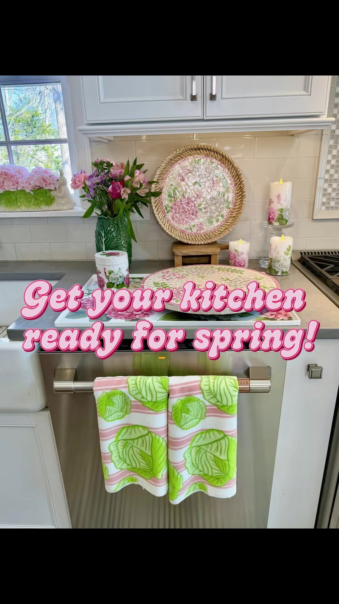 Your kitchen is calling for a little spring refresh 🌸 These are some of my favorite pieces from my Pink Hydrangea and Cabbage collections that make it so easy to brighten up your space for the season. Layering the florals with garden-inspired details makes your kitchen look polished, inviting, and ready for spring entertaining! 

#LTKSeasonal #LTKfoodie #LTKHome