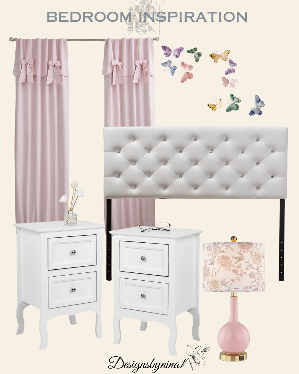 🎀Beautiful Bedroom Inspiration for Girls! I’ve included a picture of my daughter’s bedroom, showing a similar headboard & color scheme! 

Bedroom Decor | Headboard | Nightstands | Bedding | Table Lamp & Sconces | Back to College 

#LTKBacktoSchool #LTKHome #LTKFamily #LTKKids