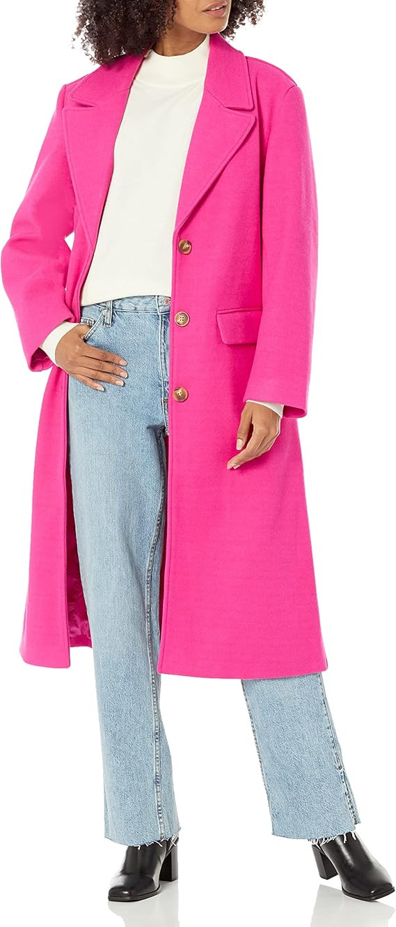 The Drop Women's Liam Wool Tailored Overcoat | Amazon (US)
