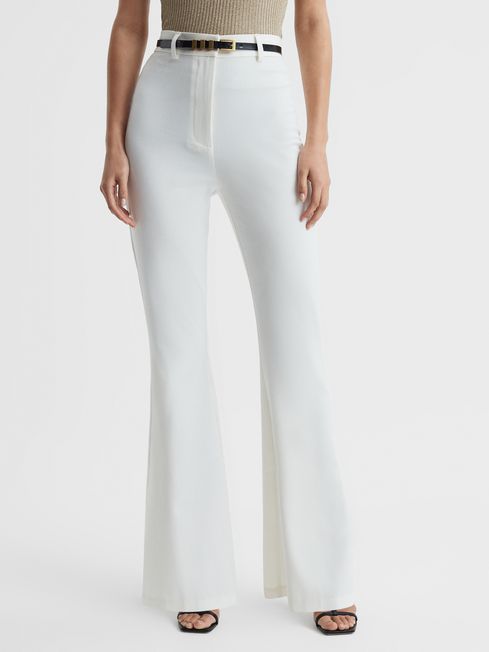 Significant Other High Rise Flared Trousers | Reiss UK