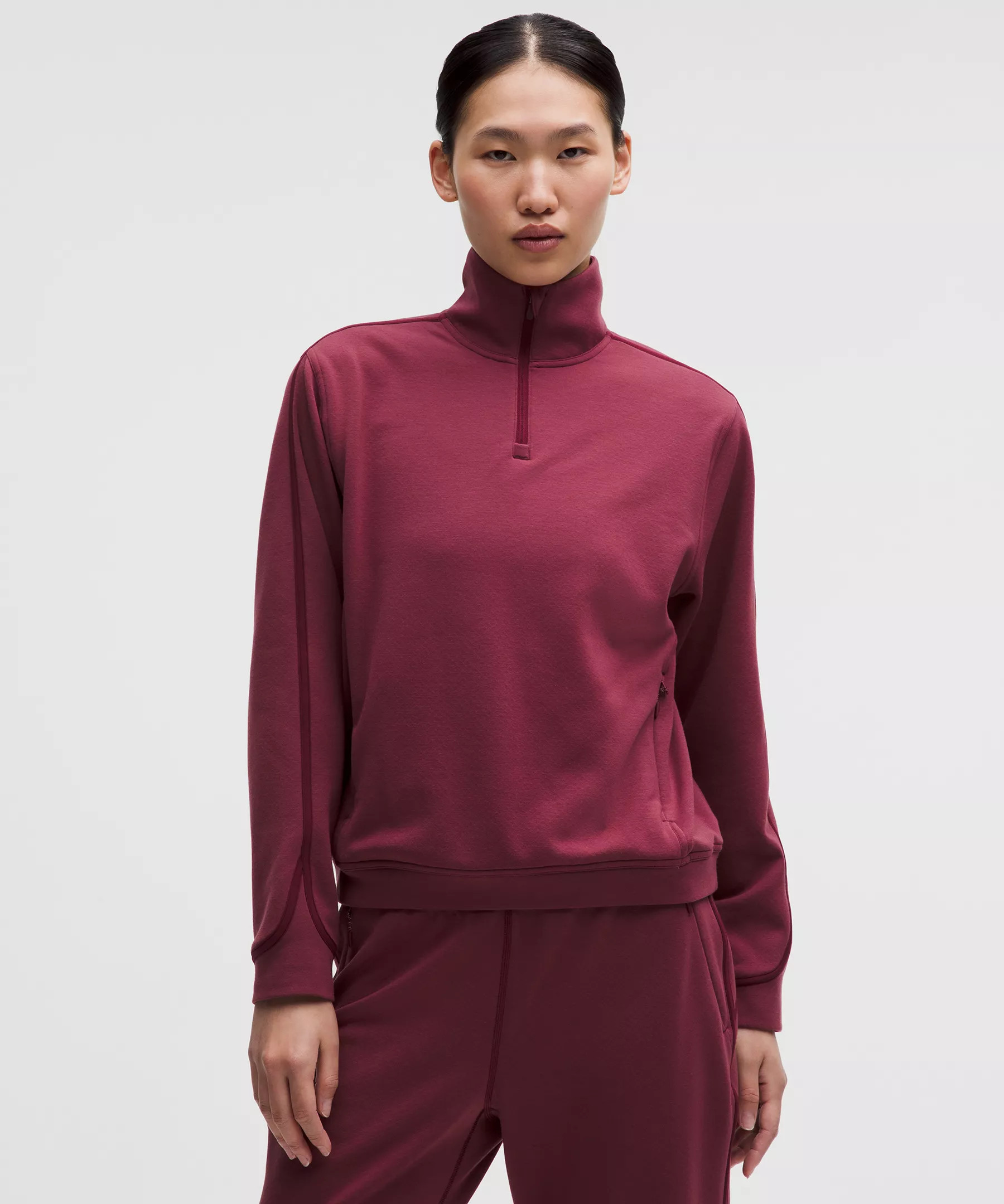 Textured Fleece Half Zip | Women's Hoodies & Sweatshirts | lululemon | Lululemon (US)