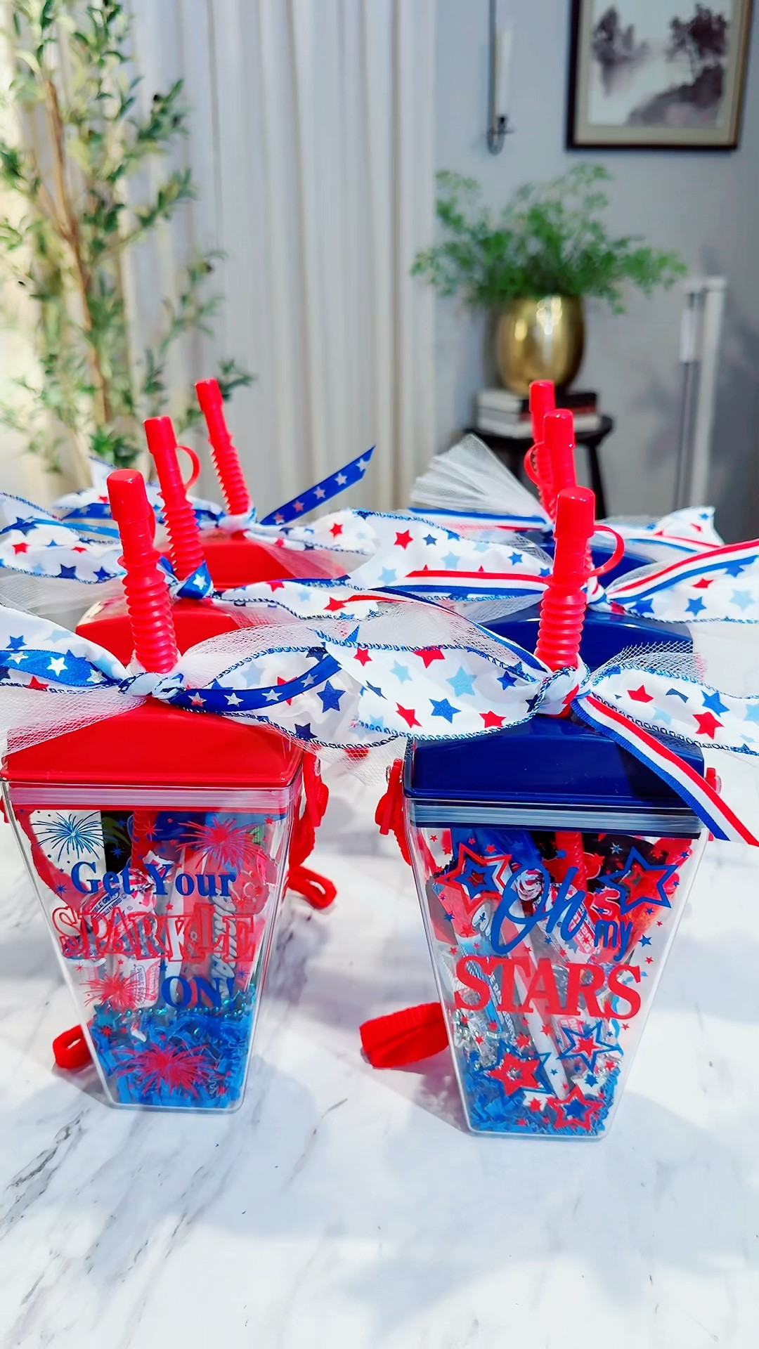 These turned out to be the cutest Fourth of July firework watch kits for the littles! From glow sticks to sugar highs, they’re ready to celebrate in red, white & blue! 🇺🇸🌭✨🧨🕶️🍭🎇💙🍿⭐️

Included in kits:
✨Patriotic cups
✨Glow up stick
✨Airheads
✨Pop rock candy
✨Festive star necklace 
✨Bubbles

#LTKSeasonal #LTKParties #LTKKids