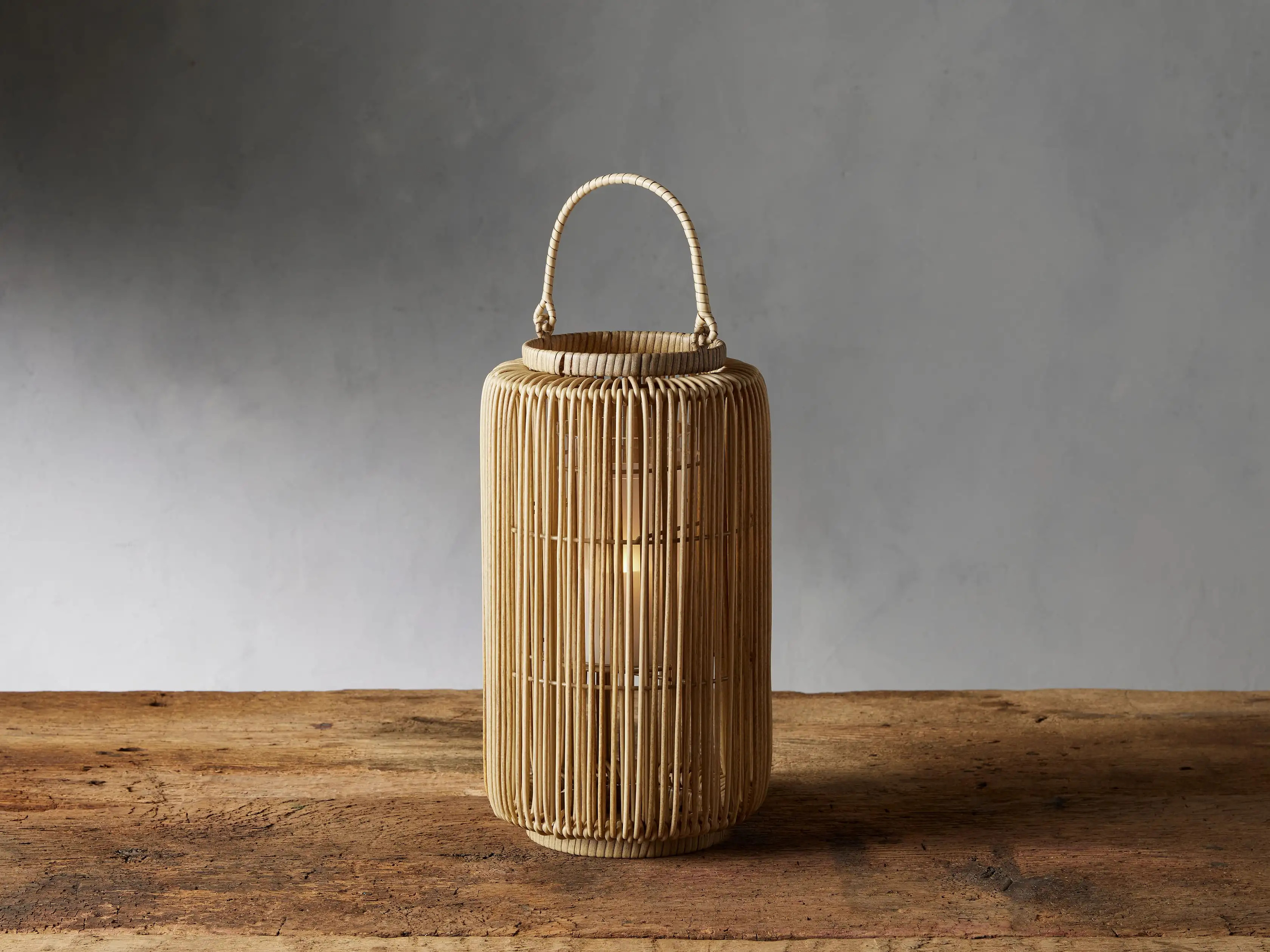 Malawi Round Lantern in Natural | Arhaus