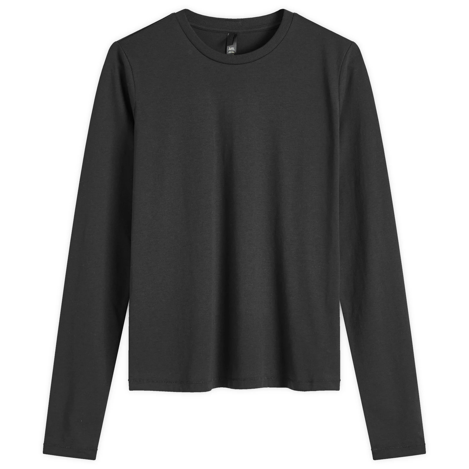 SKIMS Women's Relaxed Tees Long Sleeve T-Shirt in Onyx, Size Large | END. Clothing