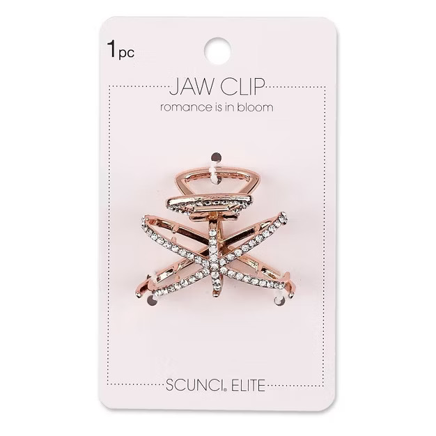 scunci Rhinestone Jaw Clip | Target