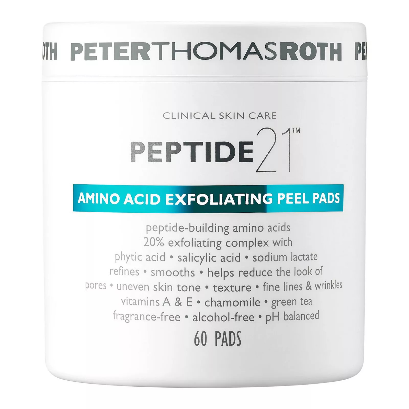 Peter Thomas Roth Peptide 21 Amino Acid Exfoliating Peel Pads, Size: 60 CT, Multicolor | Kohl's