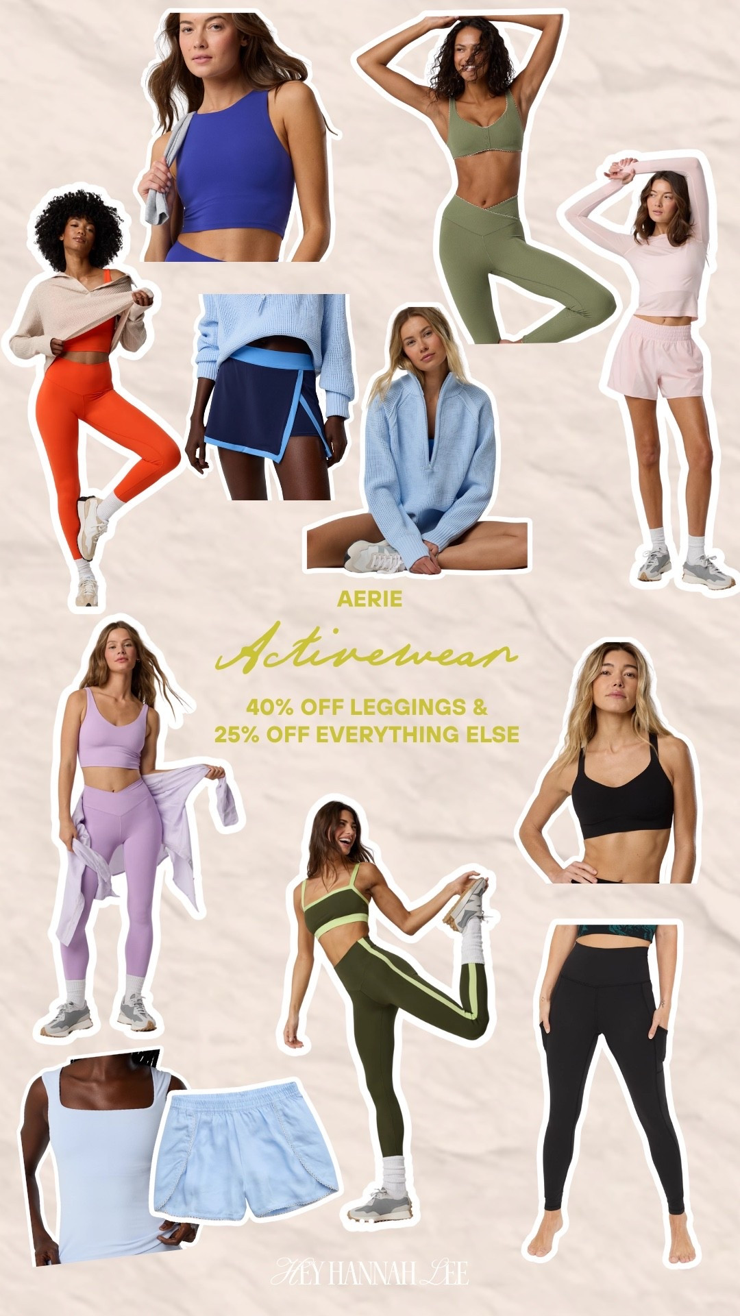 Aerie Activewear now 25% off! Leggings are 40% off!! 
fitness, active, sale, athletic shorts, sports bras, athletic tank

#LTKActive #LTKSaleAlert #LTKfitnessgoals