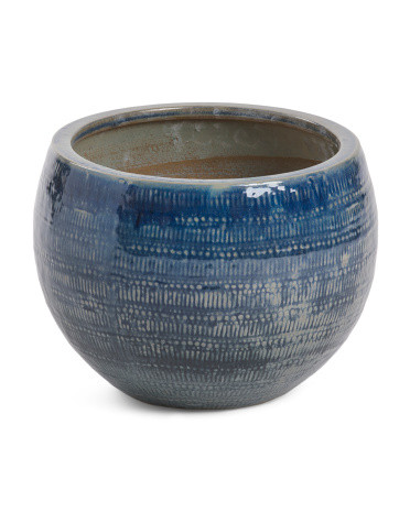 12in Large Glazed Ceramic Planter | TJ Maxx