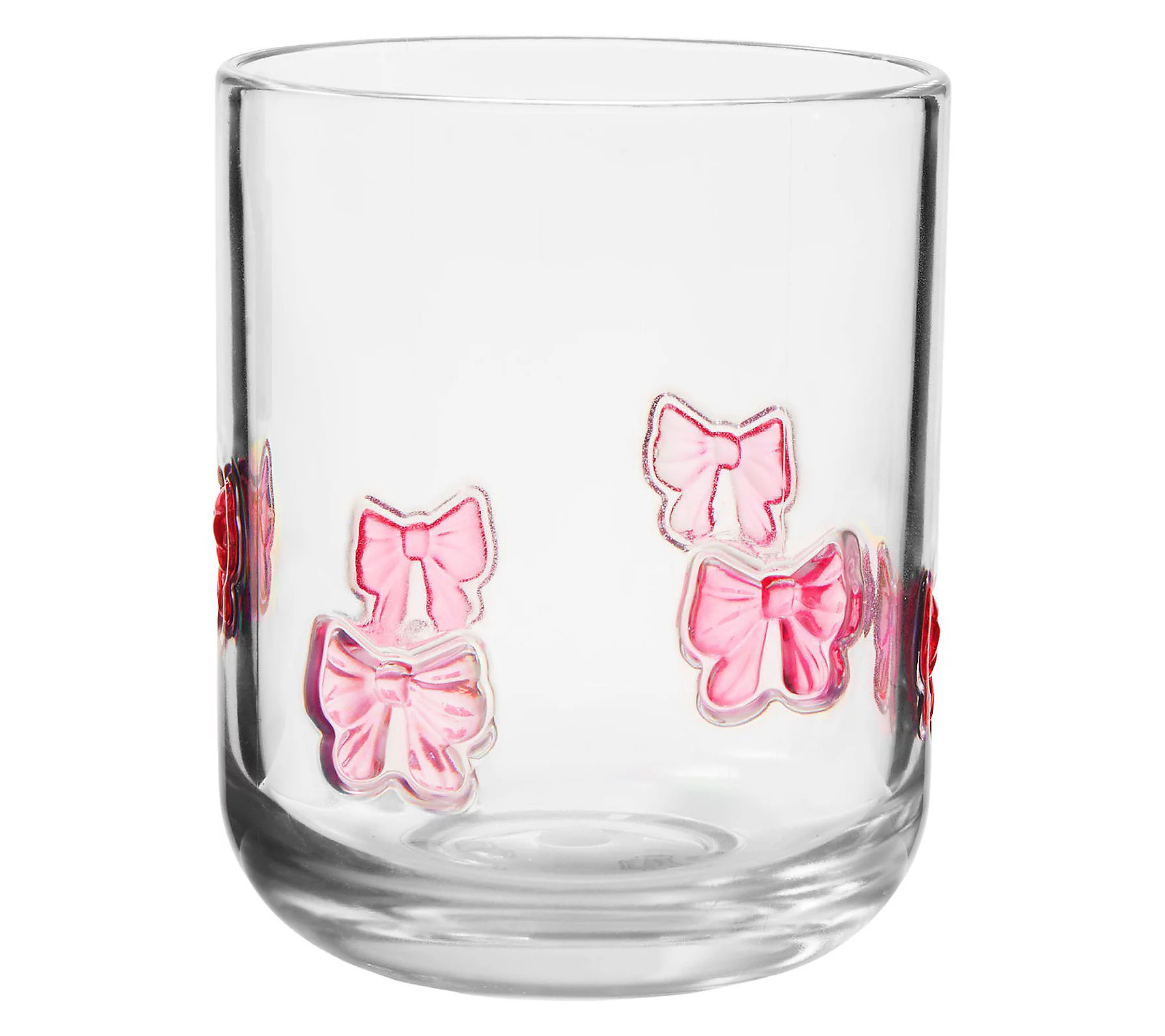 Godinger Pink Bow Acrylic Drinking Glass | QVC