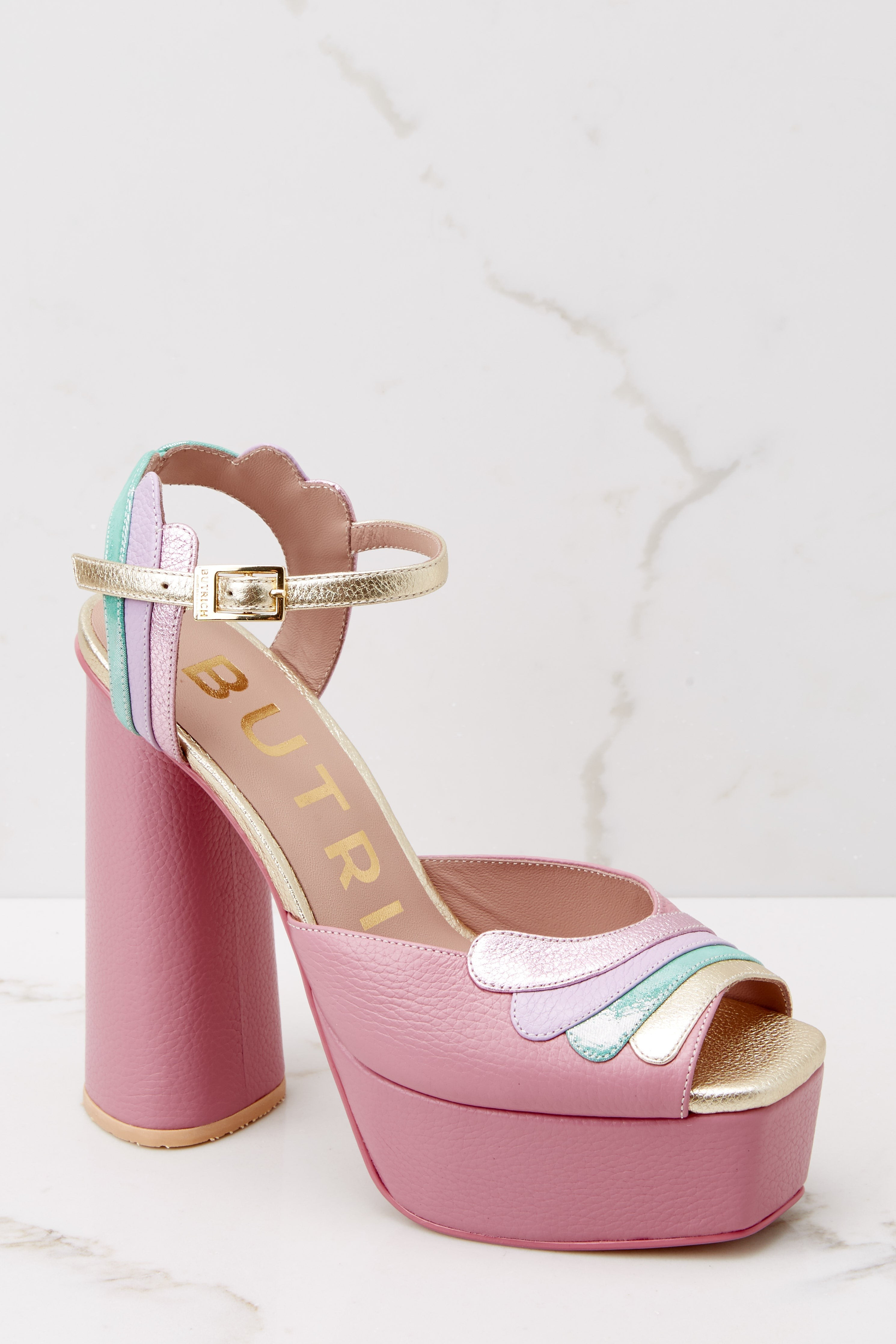 Milena Pink Platform | Red Dress 