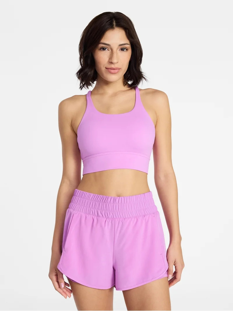 Avia Women’s Strappy Longline Bra, Sizes XS-XXXL | Walmart (US)