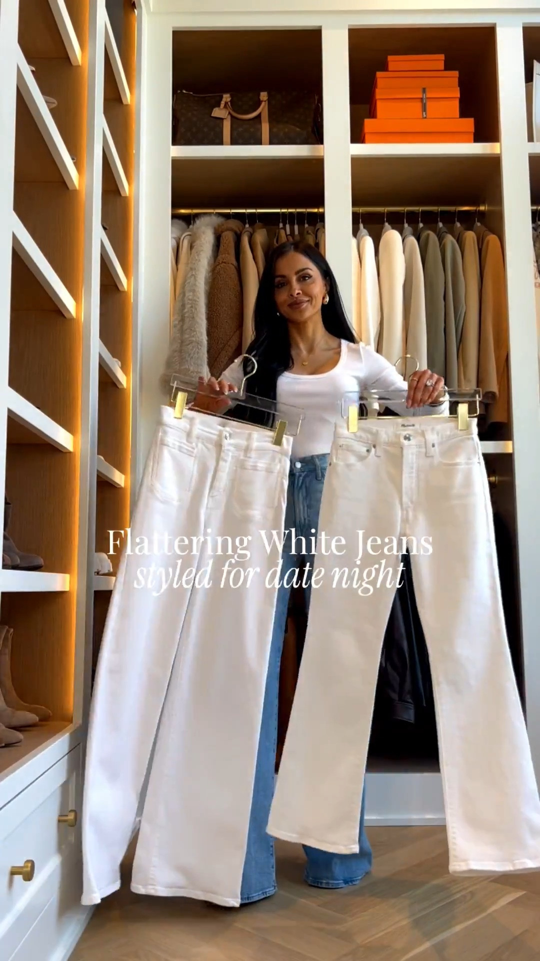 My favorite white jeans for spring and the two pairs I always reach for when I want something flattering for date night. Both styles are so easy to dress up and create a chic, elevated look with minimal effort.

Madewell crop white jeans from Nordstrom wearing a 24 runs TTS
Frame white jeans wearing a 24 runs TTS
Bardot white lace top size XS
Nordstrom black lace bodysuit size XS
Amazon belt Hermes inspired
White heels from Nordstrom runs TTS

miamiamine white jeans outfit spring date night outfit Madewell white jeans Frame denim lace top outfit chic elevated style Amazon designer inspired belt Nordstrom heels

#LTKgrwm #LTKPetite #LTKOver40