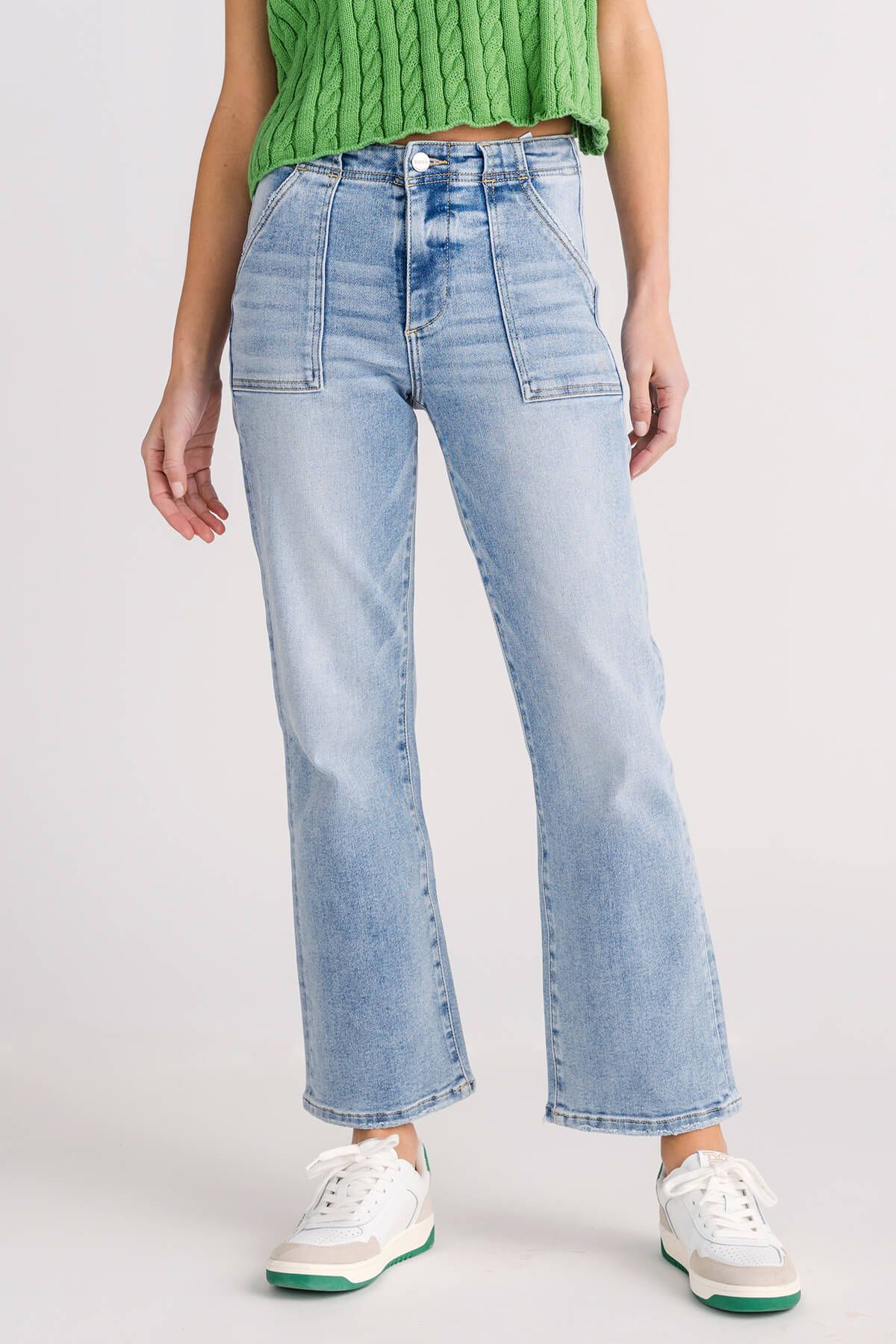 Risen Rosie Ankle Flare Jeans | Social Threads