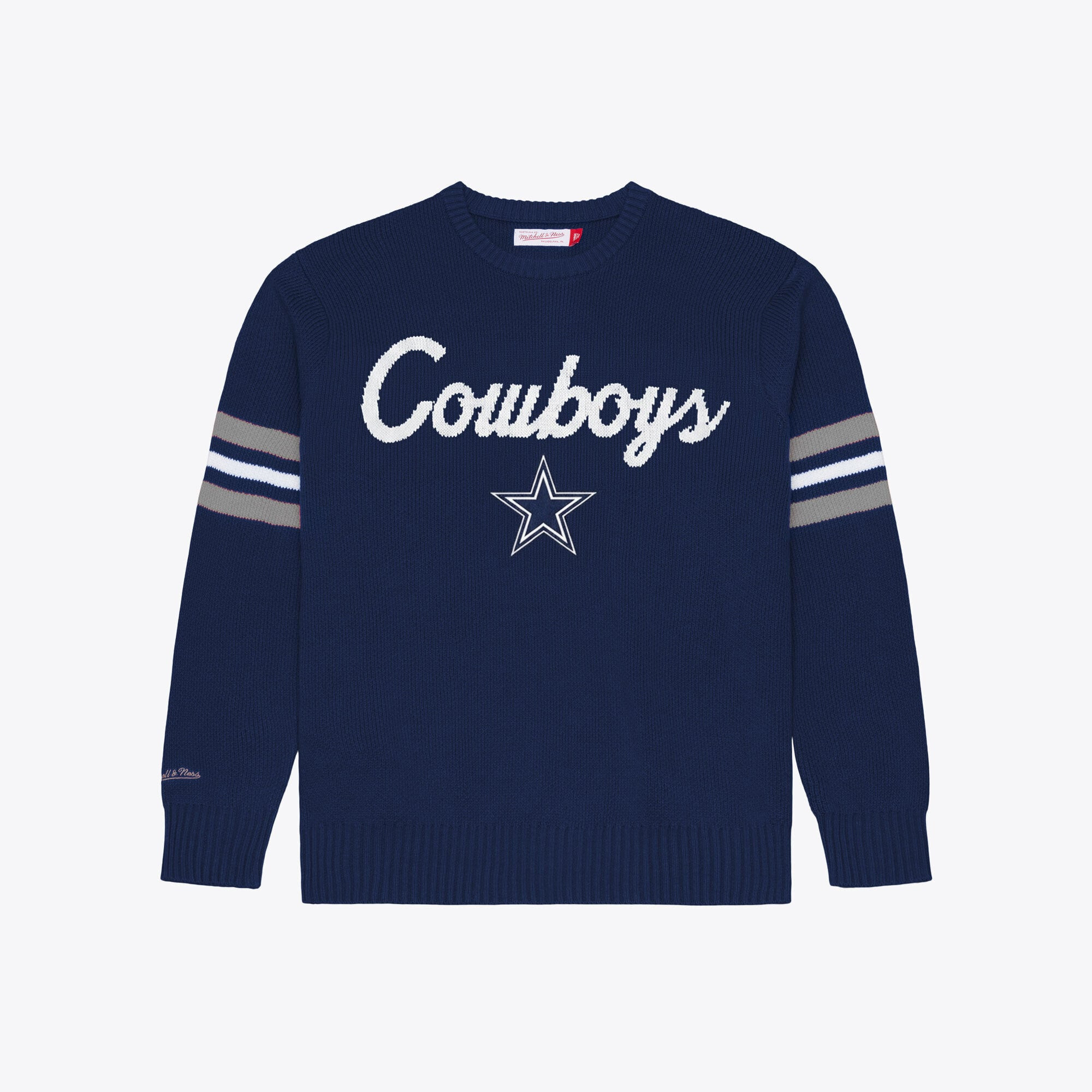 Men's Mitchell & Ness  Navy Dallas Cowboys Head Coach Sweater | Fanatics