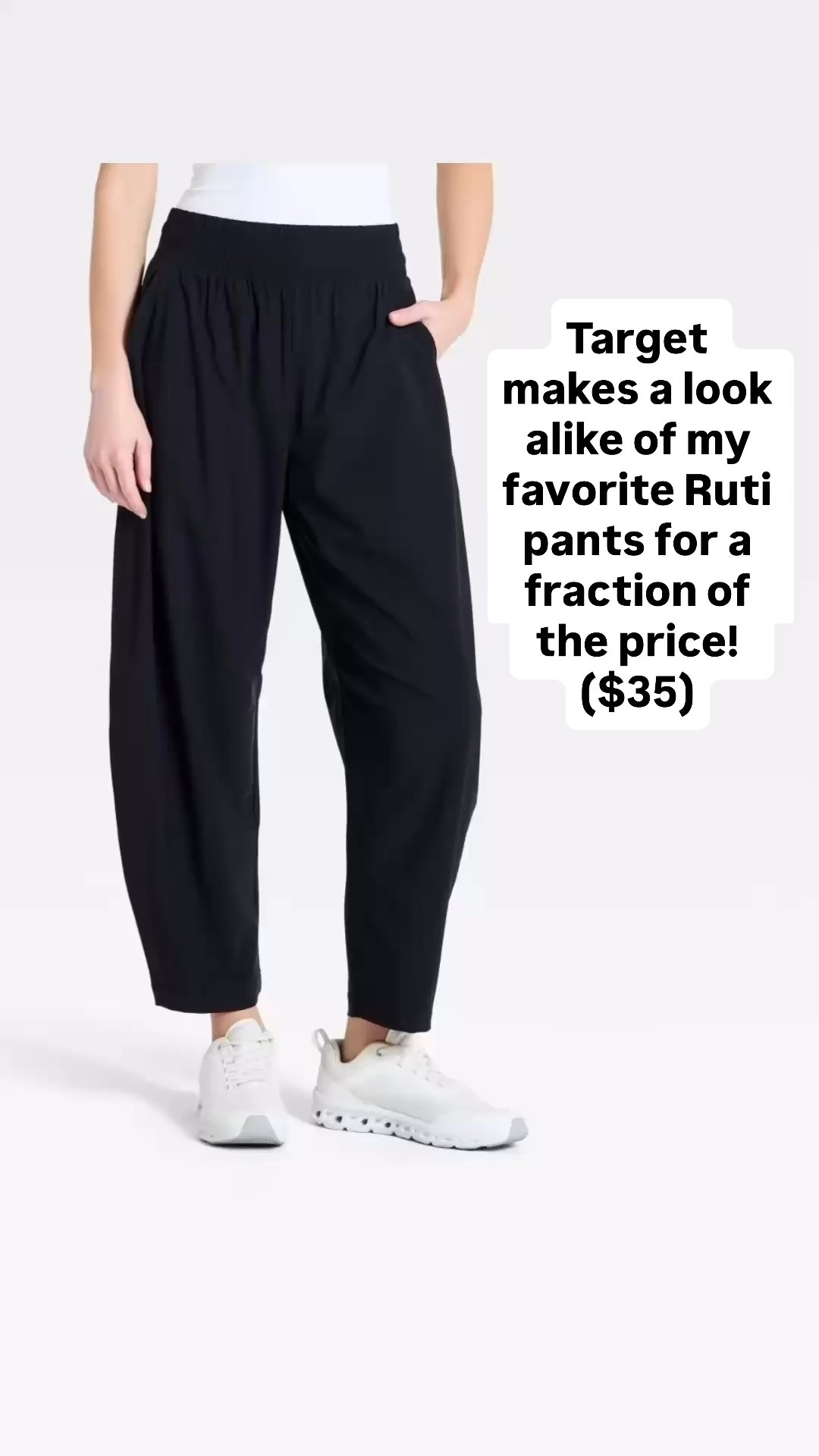 I love my Ruti pants but they are $$$! These look alikes from Target are so much more affordable!