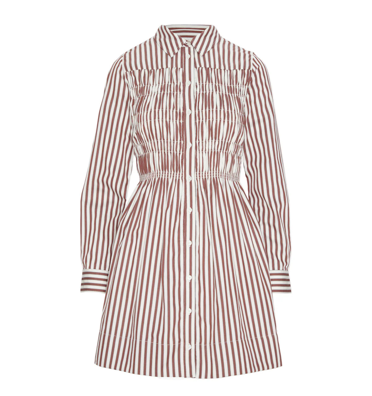 The Mira Nap Dress in Rust Stripe | Over The Moon