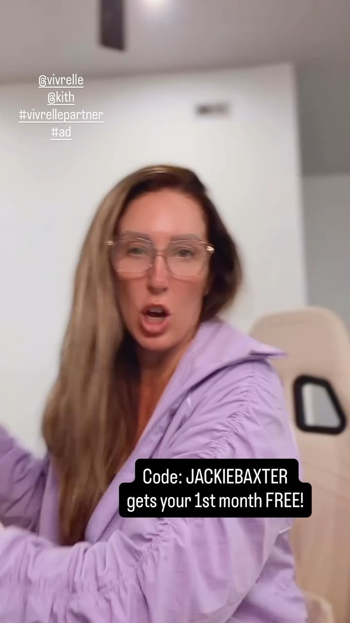 @vivrelle 
@kith 
#vivrellepartner 
#ad Code: JACKIEBAXTER 
gets your 1st month FREE!
