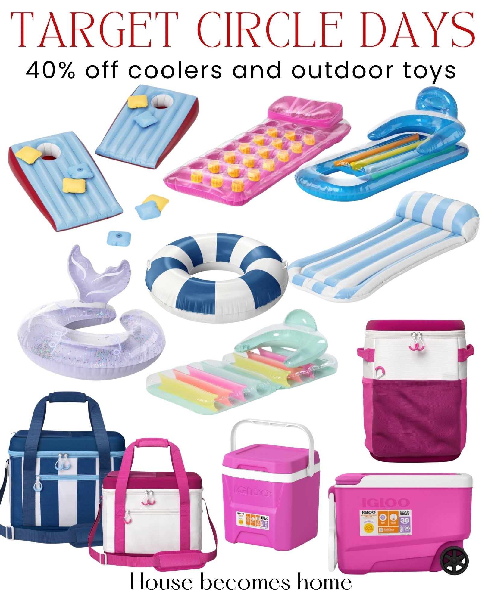 Target circle days! 40% off coolers and outdoor toys!

#LTKSeasonal #LTKSaleAlert #LTKHome