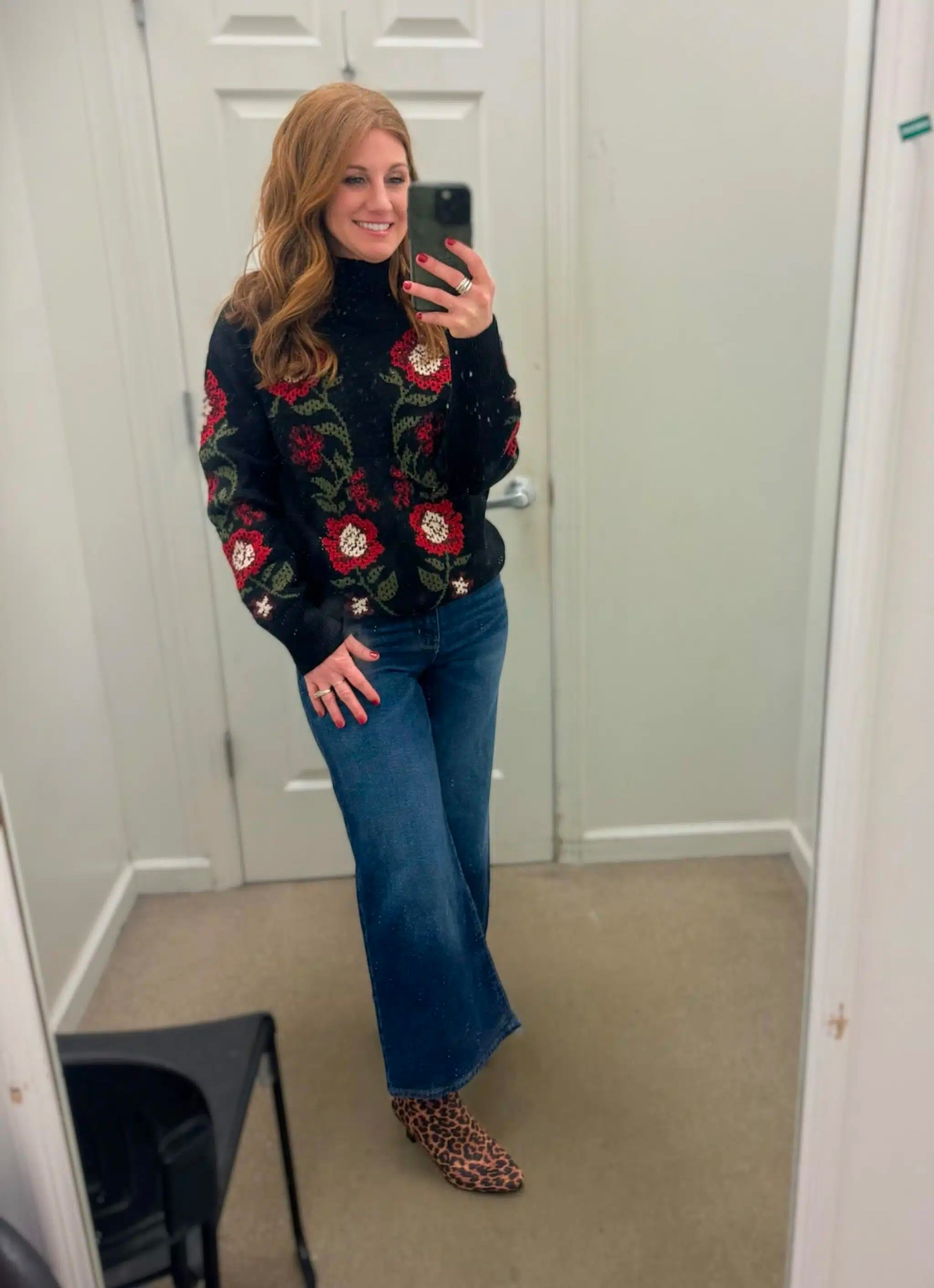 Stephanie loved these dark wash jeans and styled them with several tops from Belk. She is 5’3 and wearing a small top and size 4 jeans. She added a fun leopard bootie for a bold look. 

#LTKootd #LTKPetite #LTKValentine