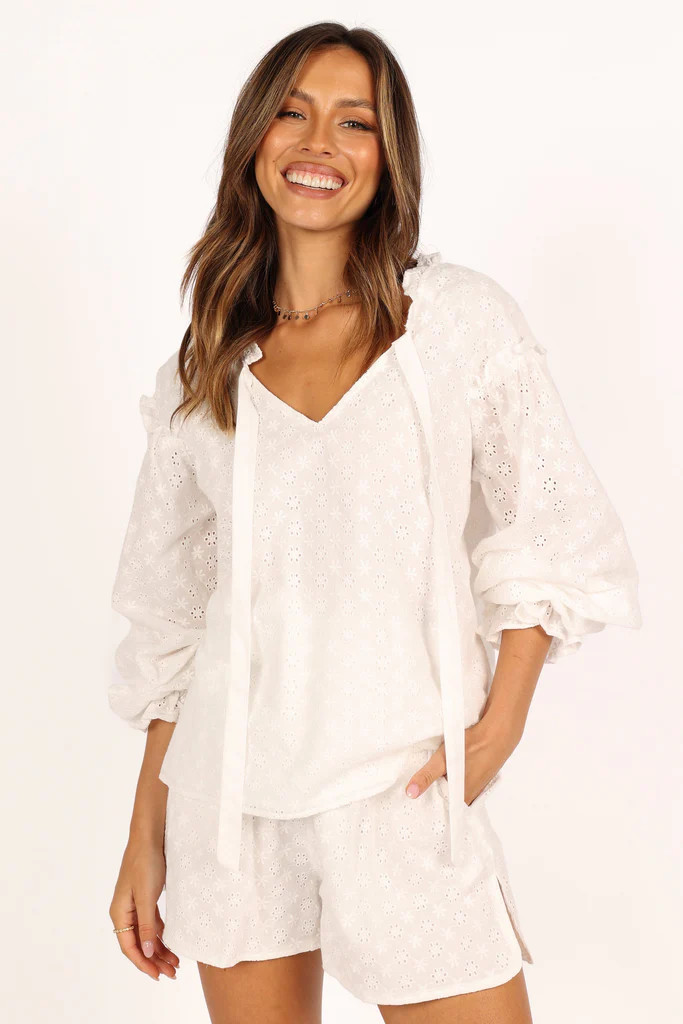 Sunnie Shorts Set - White | Petal & Pup (US)