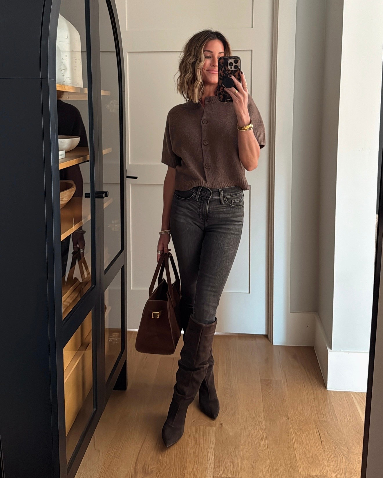 Pulled out the Shaping Skinny jeans today! (True to size). This Target sweater is so nice (size small). These Zara boots are a splurge so I always found some similar options too!🤎

#LTKWorkwear #LTKStyleTip #LTKShoeCrush