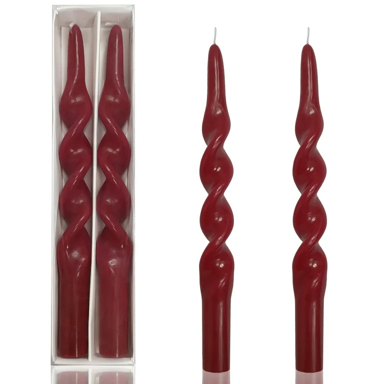 FCMSHAMD 10" Red Long Candles Drilpes Taper Candles Holiday Christmas Decorative Candles Dripless... | Walmart (US)