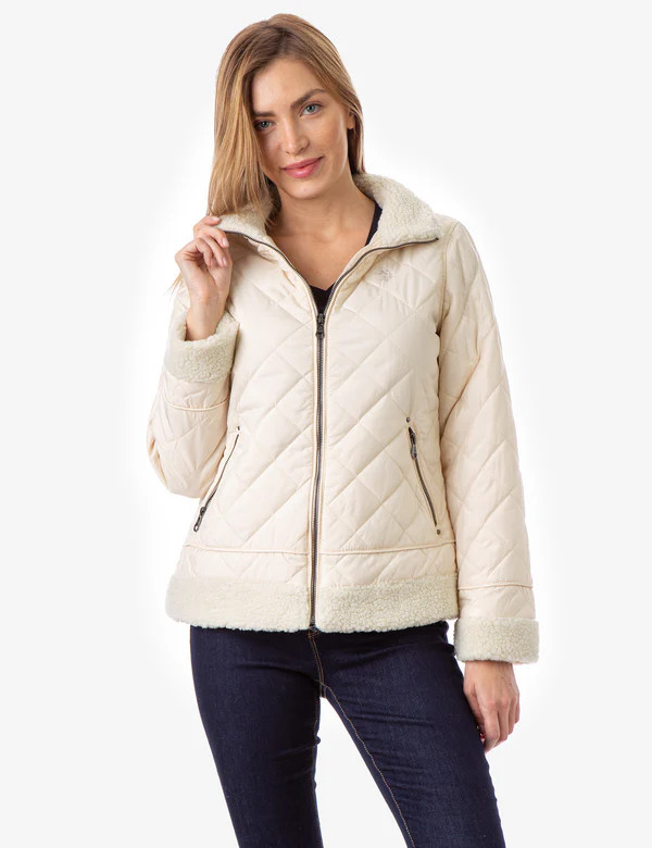 QUILTED MOTO PUFFER JACKET | U.S. Polo Association