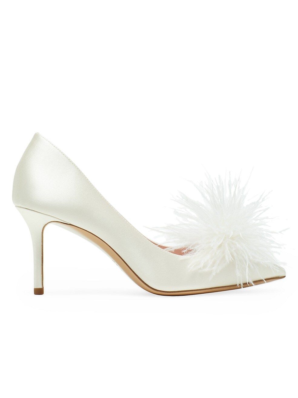 Marabou Satin Feather Pumps | Saks Fifth Avenue