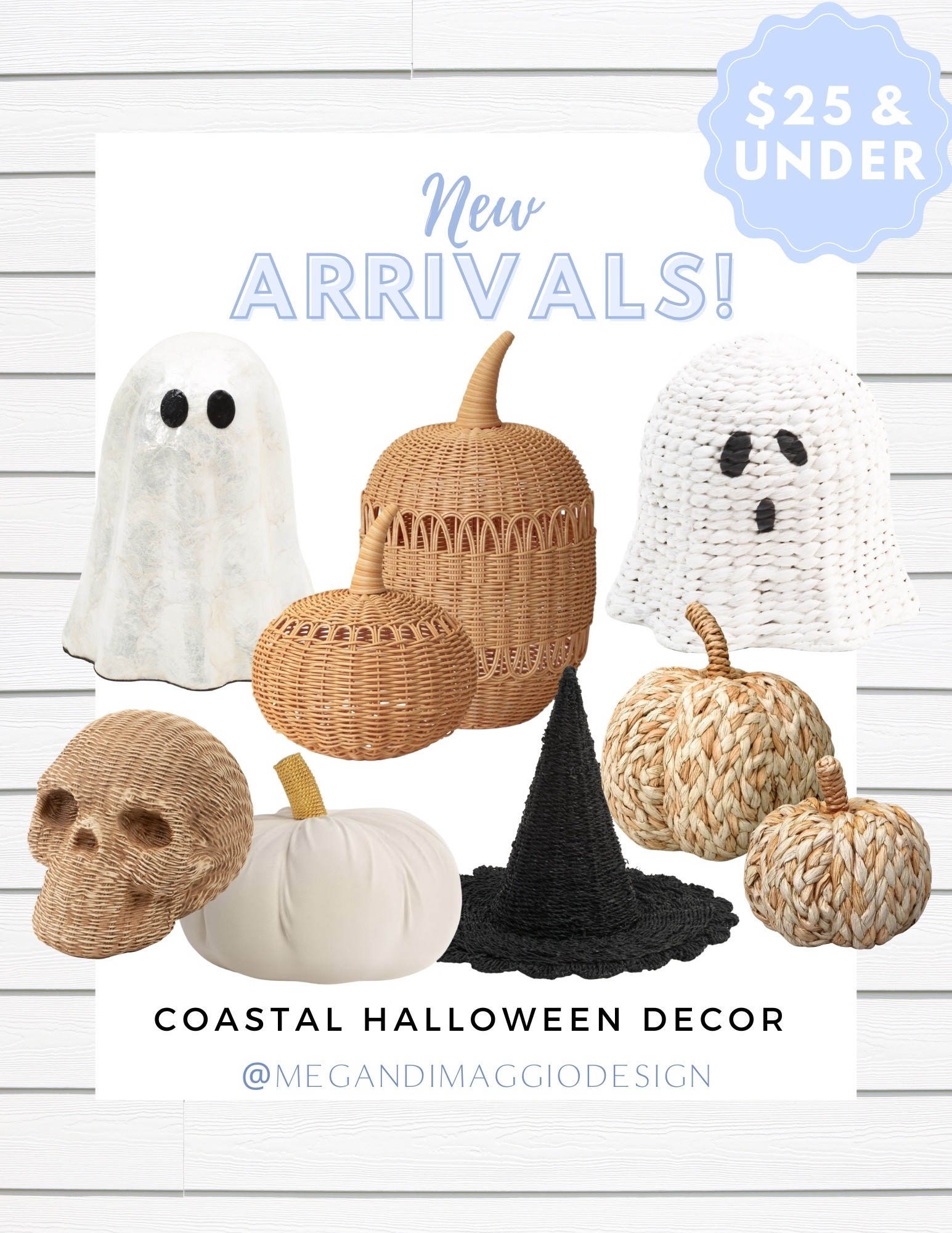 Coastal Halloween decor $25 & under!! Love the Capiz ghost and rattan skull!! 

#LTKFindsUnder50 #LTKHome #LTKautumn