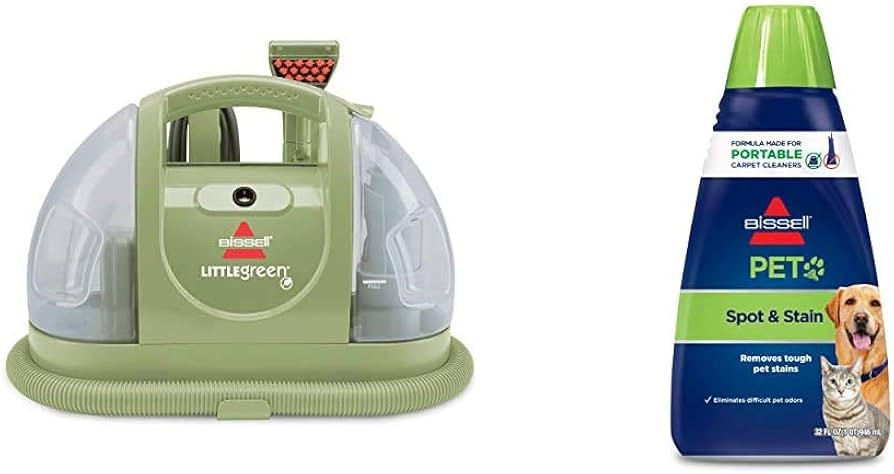 Bissell Multi-Purpose Portable Carpet and Upholstery Cleaner, 1400B, Green with Bissell 74R7 Pet ... | Amazon (US)