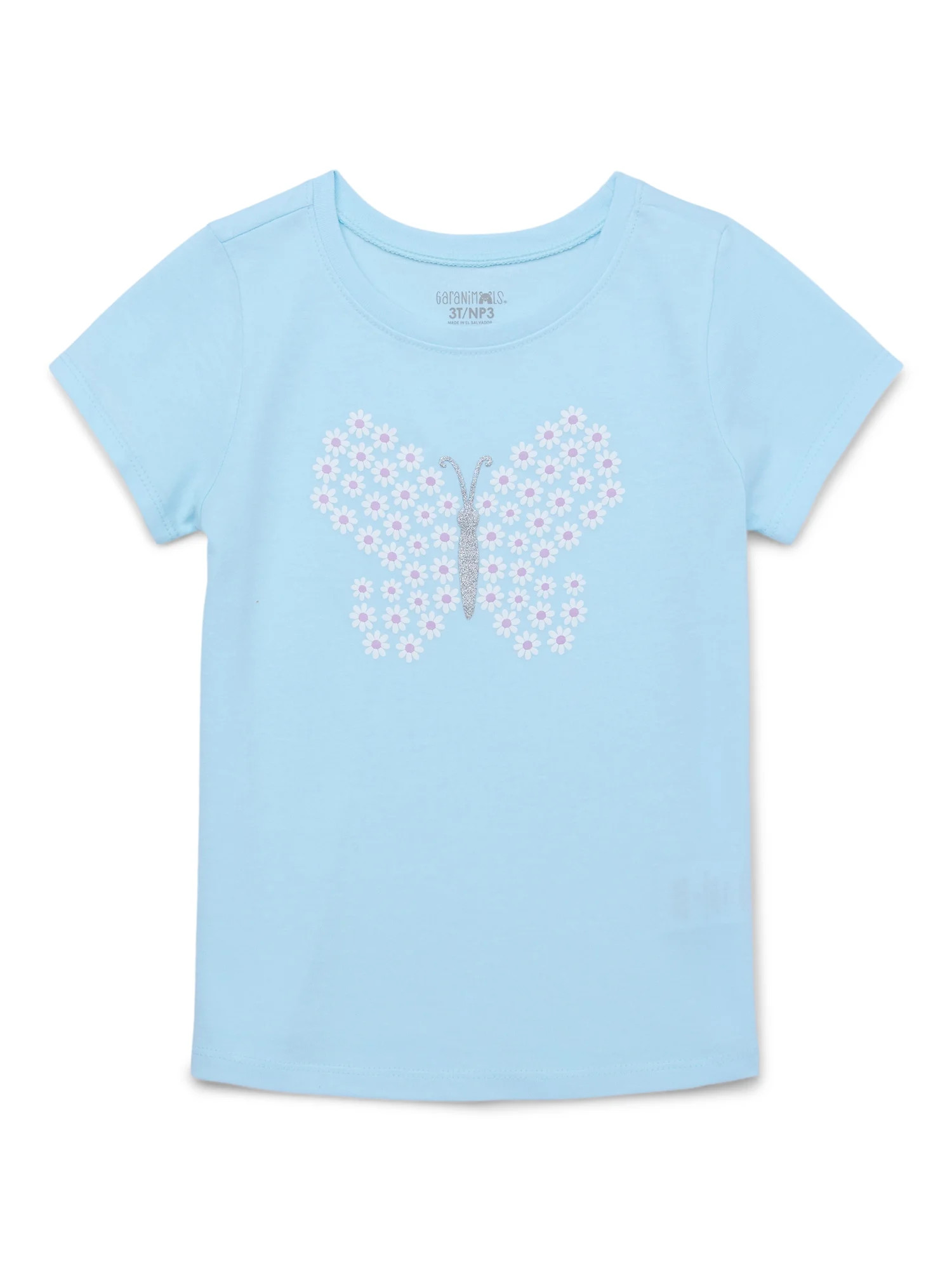 Garanimals Toddler Girl Short Sleeve Graphic T-Shirt, Sizes 18M-5T - Walmart.com | Walmart (US)