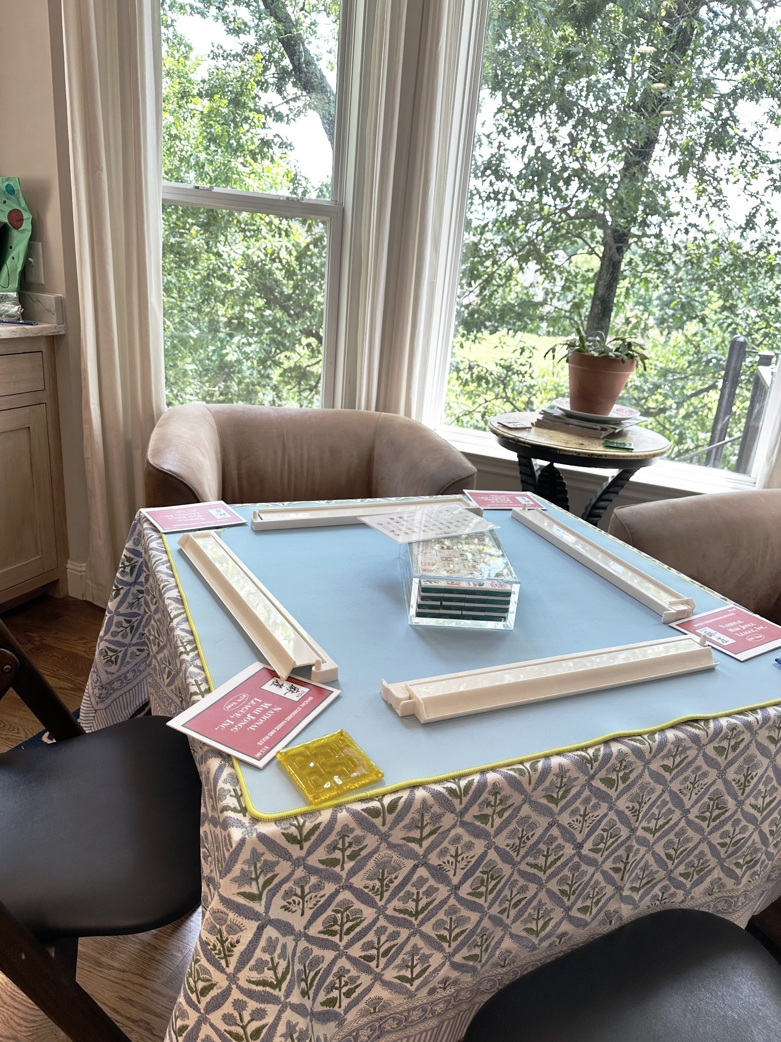 Hosting Mahjong night? Here's everything you need to keep it cute, cozy, and running smoothly — even if you’re still learning the difference between a bam and a crack. 🀄😉

✔️ A chic Mahjong set (style matters)
✔️ Card table or fold-out game table
✔️ Table cover or mat for easy tile movement
✔️ Snack bowls + serving trays
✔️ Drink cart or wine glasses
✔️ Cute scorecards and pens
✔️ Good lighting and comfy chairs
✔️ A signature cocktail + a playlist, obviously

Mahjong is having a moment, and hosting is half the fun. Whether you're a beginner or a seasoned tile queen, these are my go-to hosting essentials. Linking everything I use — because Mahjong nights are the new book club. 🎉🀄🍷

Hashtags:
#MahjongNight
#TileTok
#GameNightGoals
#ChicHostess
#LTKhome
#GirlsNightIn
#MahjongParty
#HostingEssentials
#ModernMahjong
#GameNightDoneRight
#SouthernHostessStyle
#LTKtabletop
#TrendAlert

#LTKSummerEdit #LTKParties #LTKHome