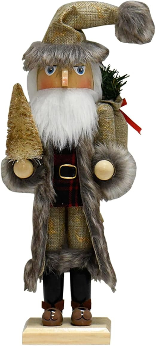 Santa Claus Nutcracker Christmas Decorations - 15 Inch Wooden Handmade Figures with Christmas Hat... | Amazon (CA)